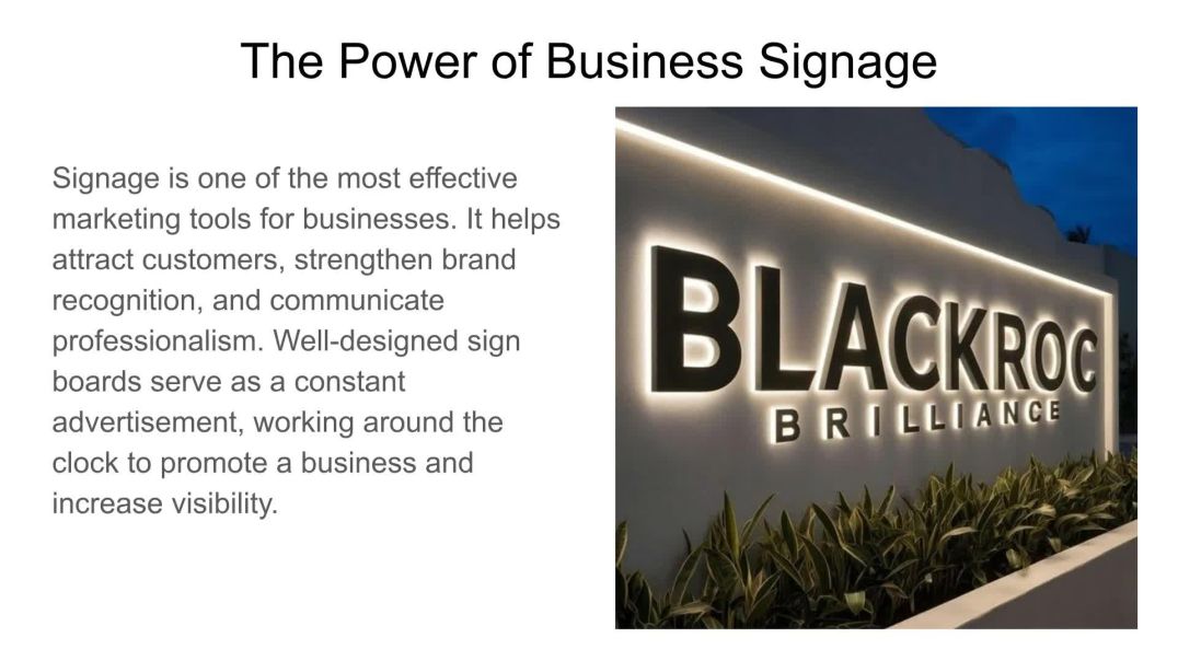 ⁣Enhancing Business Visibility with Modern Signage Solutions