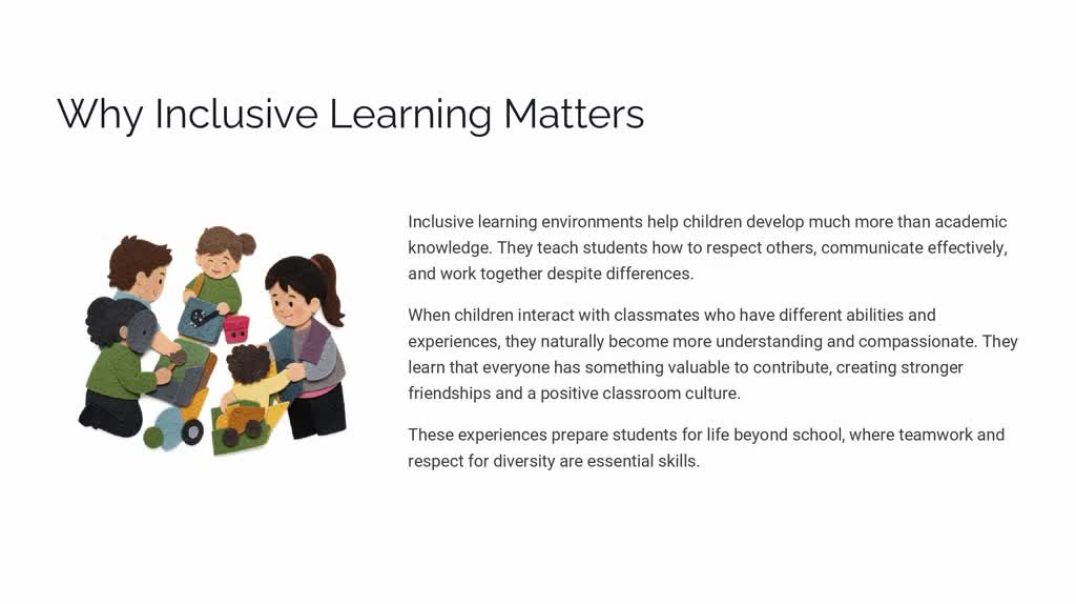 The Power of Inclusive Learning Environments