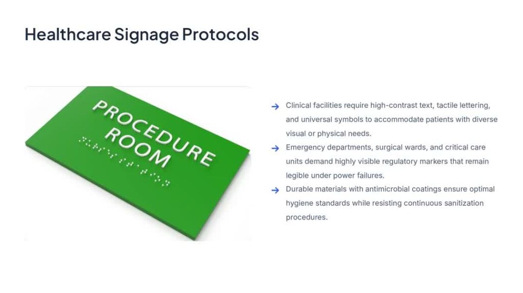 ⁣Professional Signage Solutions for Hospitals and Homes