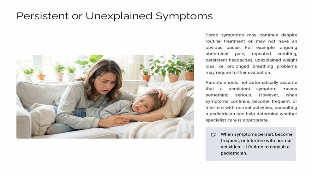 When Does a Child Need Specialized Hospital Care